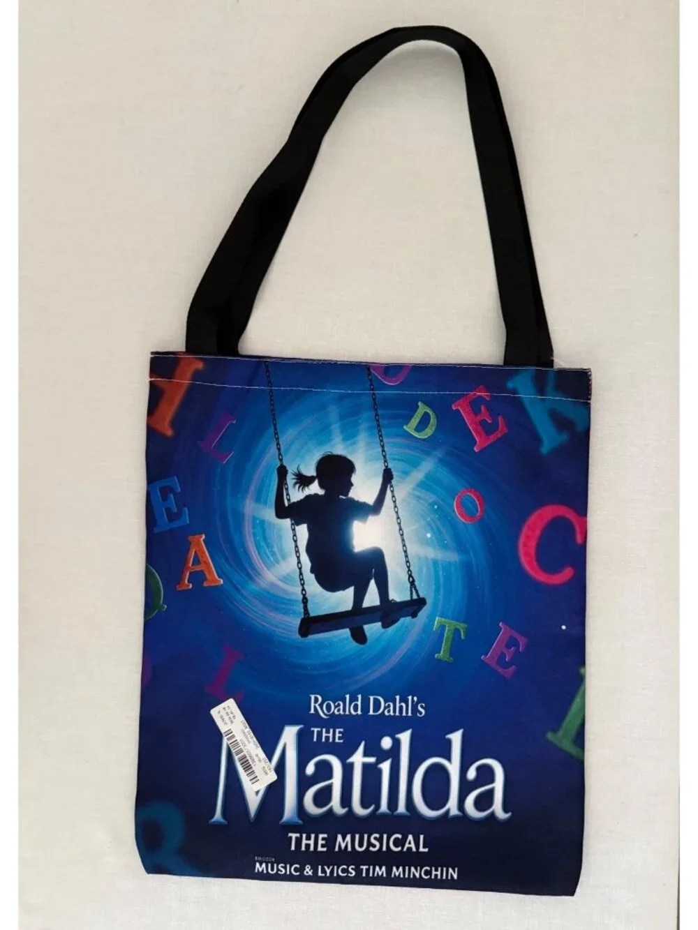 Matilda The Musical Tote Bag Roald Dahl Theater Broadway 15.5x13 NWT